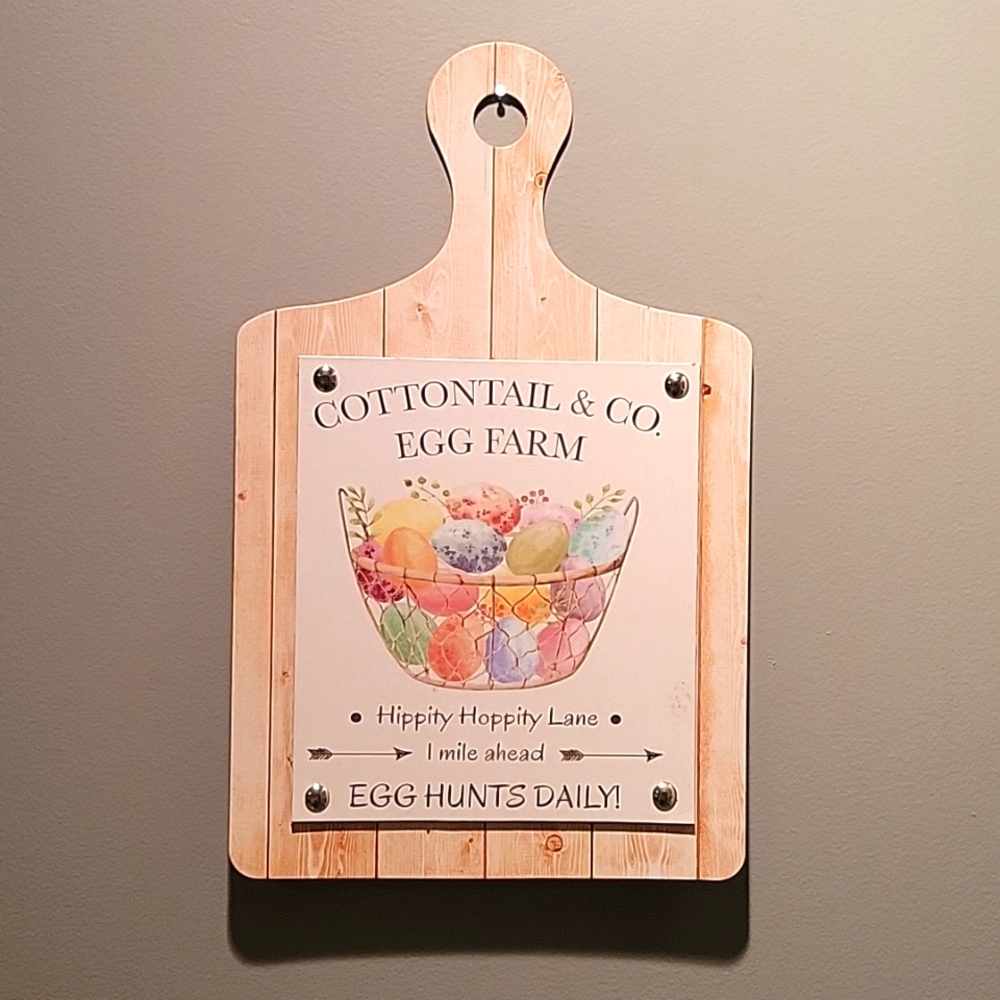 Easter wooden wall sign